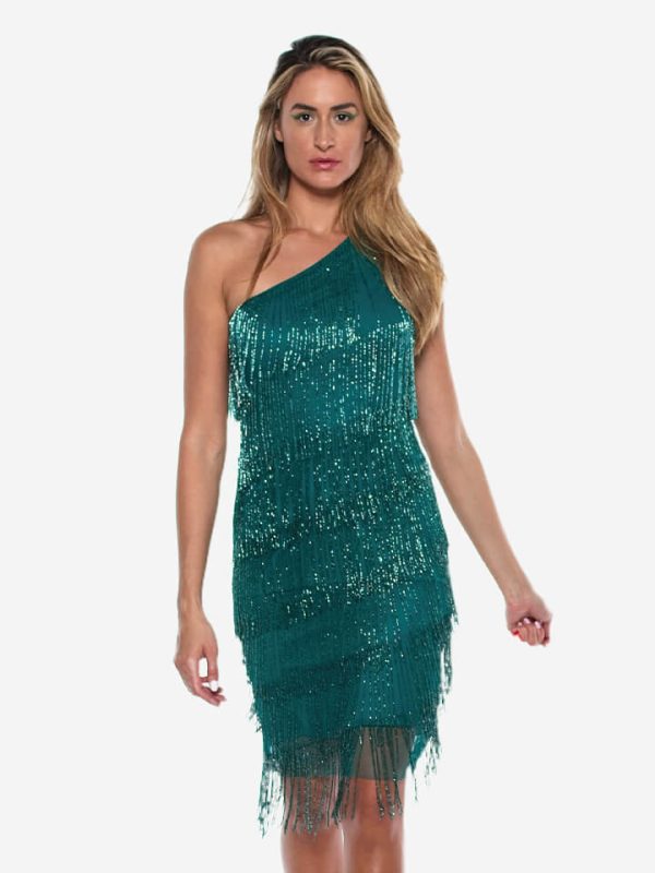 Spark nigh party dress green ronaldo